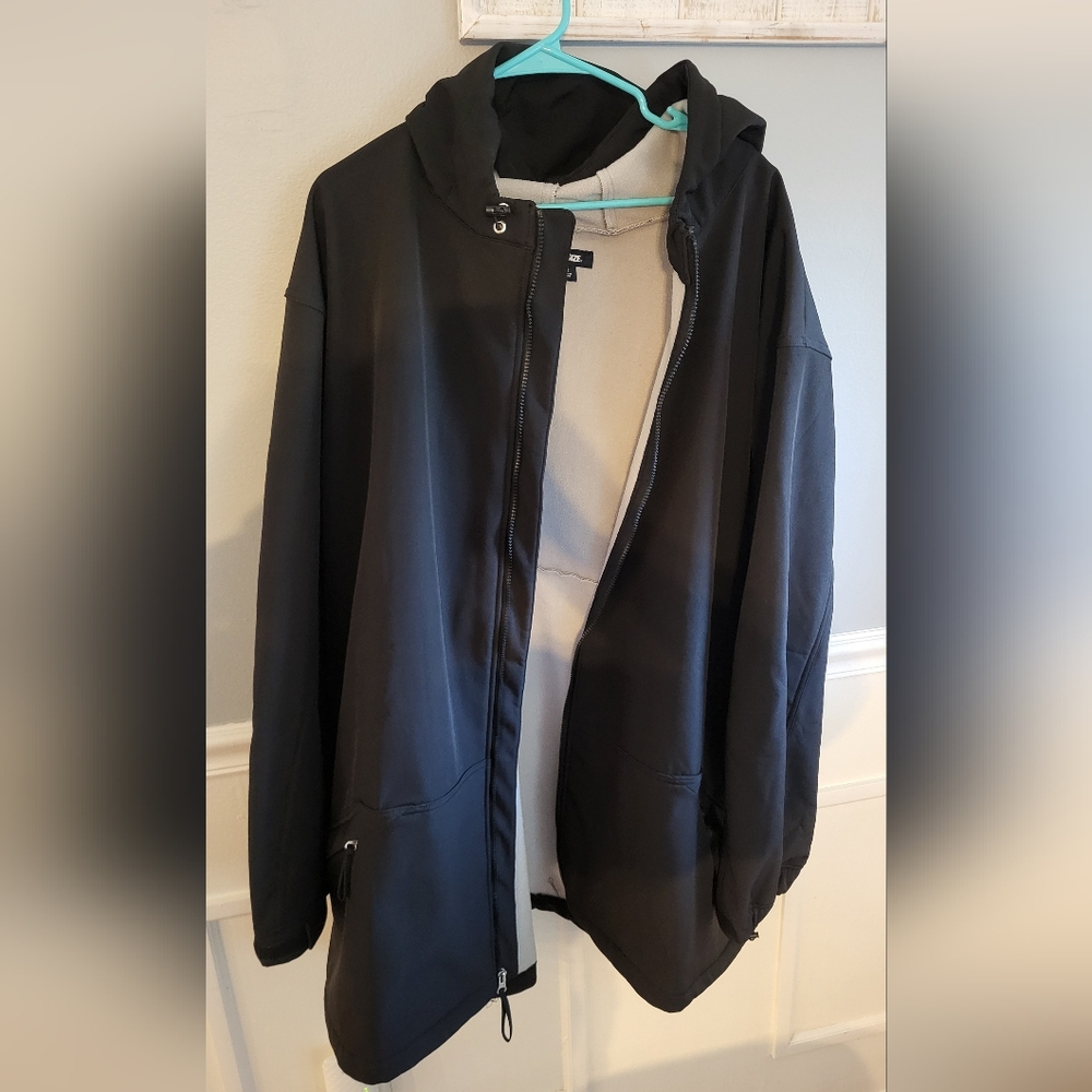 Men's Black Hooded Jacket